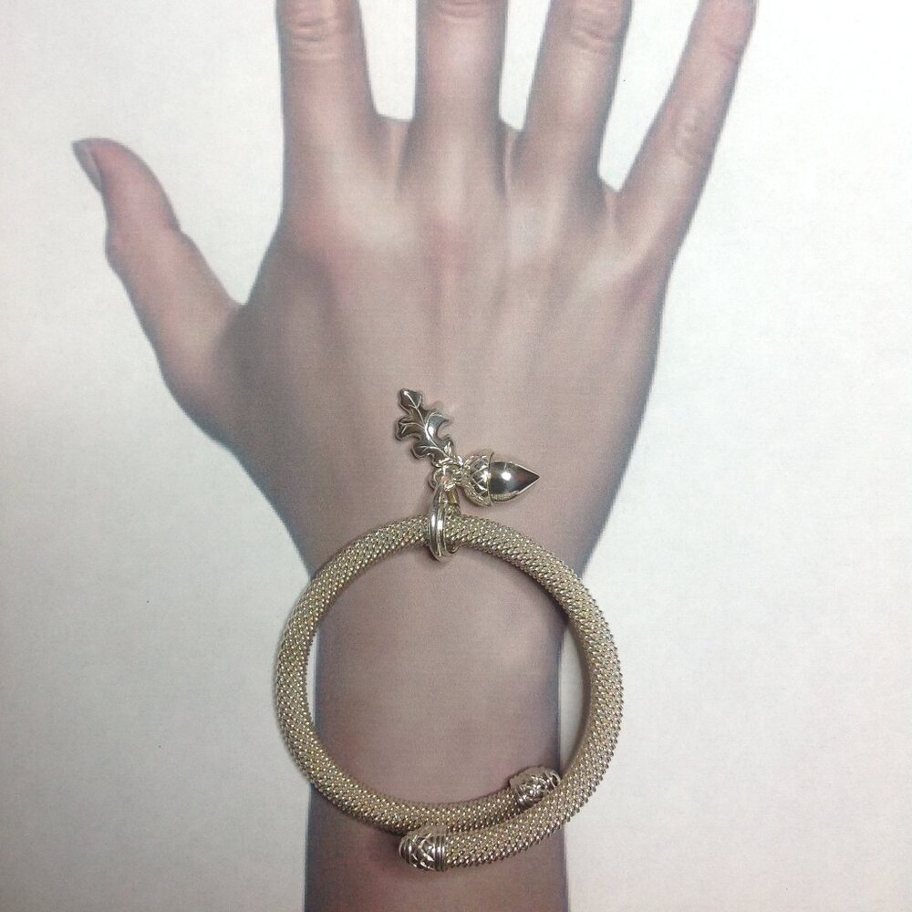 Silver Mesh Chain Bangle